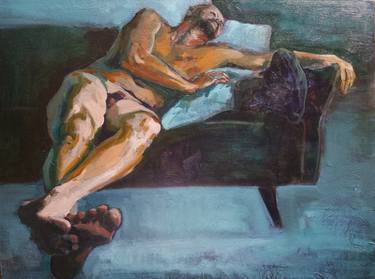 Original Contemporary Nude Painting by Zoja Golubeva