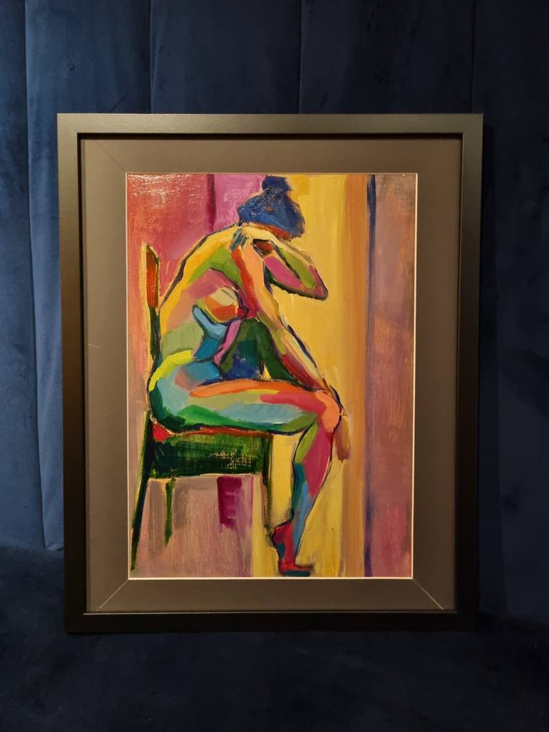 Original Contemporary Nude Painting by Zoja Golubeva