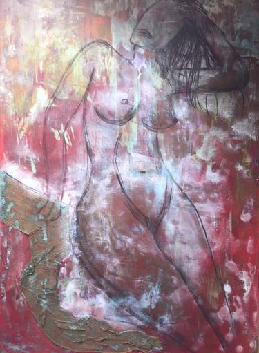 Print of Abstract Erotic Paintings by Katharina Borowski