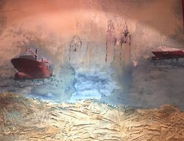 Print of Ship Collage by Katharina Borowski