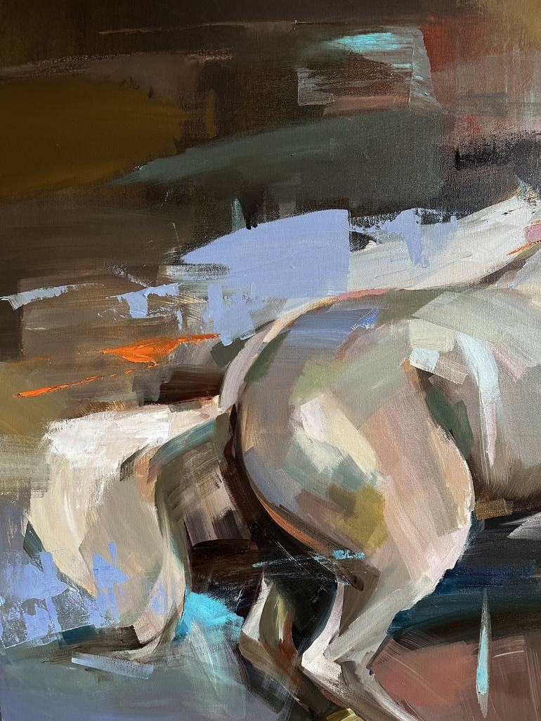 Original Abstract Expressionism Animal Painting by Bond Tetiana