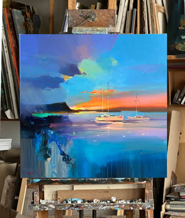 Original Impressionism Landscape Painting by Bond Tetiana