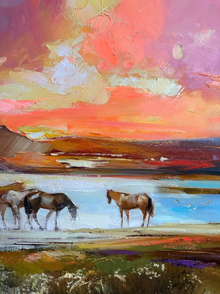 Original Impressionism Seascape Painting by Bond Tetiana
