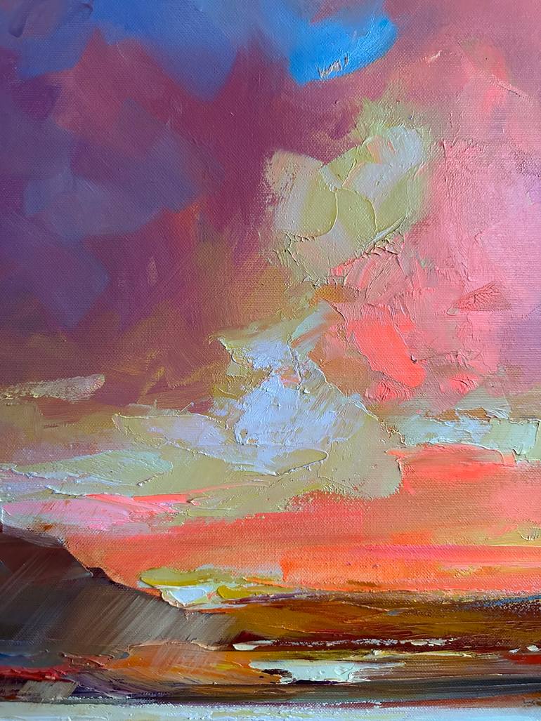 Original Impressionism Seascape Painting by Bond Tetiana