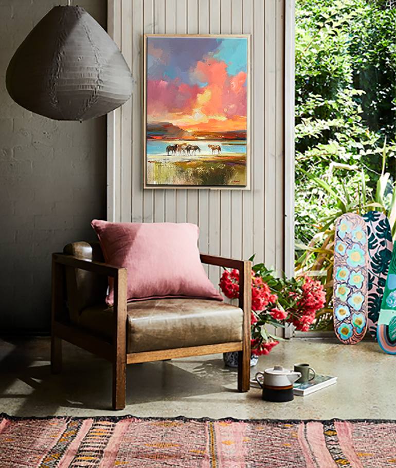 Original Impressionism Seascape Painting by Bond Tetiana