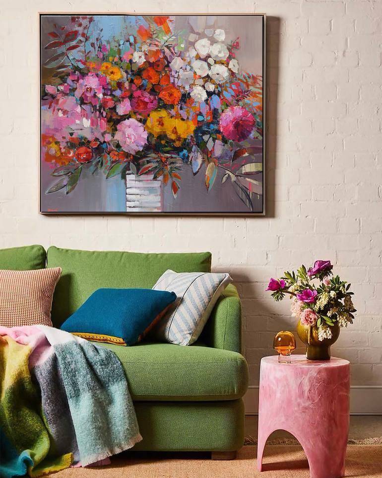 Original Impressionism Floral Painting by Bond Tetiana