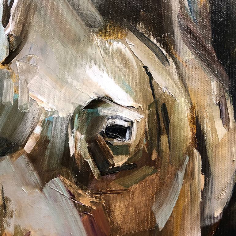 Original Expressionism Animal Painting by Bond Tetiana