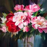Blush and carmine rhapsody by BOND Tetiana