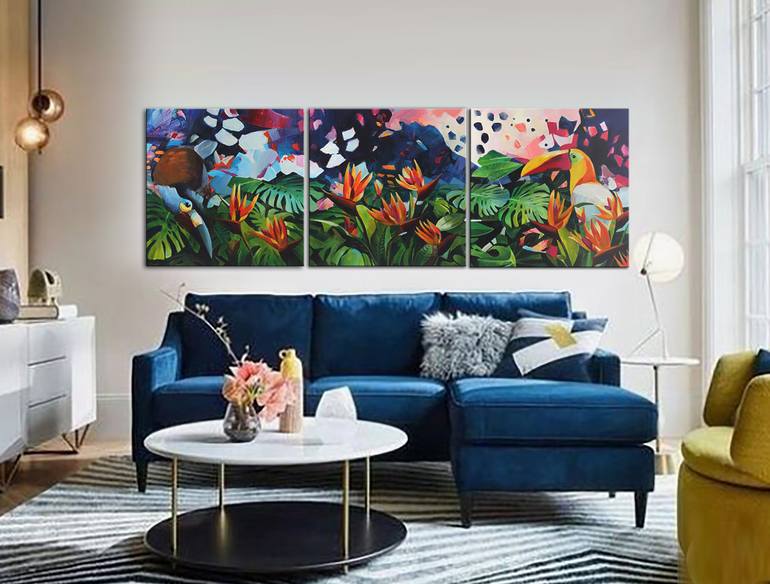 Original Floral Painting by BOND Tetiana