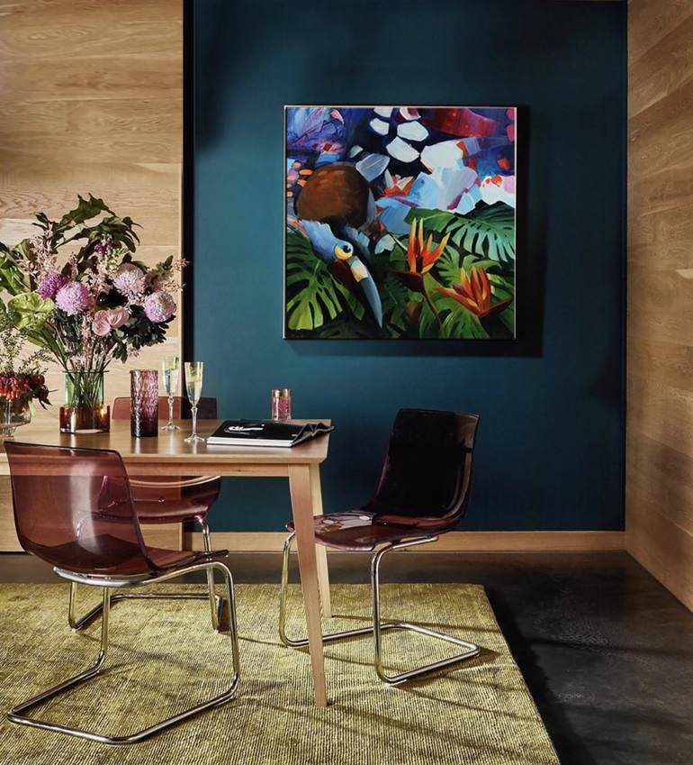 Original Floral Painting by BOND Tetiana