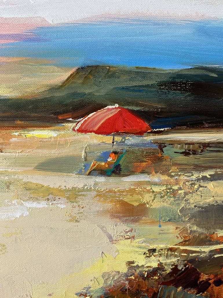 Original Beach Painting by BOND Tetiana