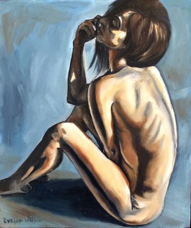 Original Impressionism Nude Paintings by Evelina Linn