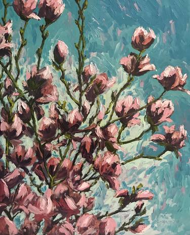 Original Impressionism Floral Paintings by Evelina Linn