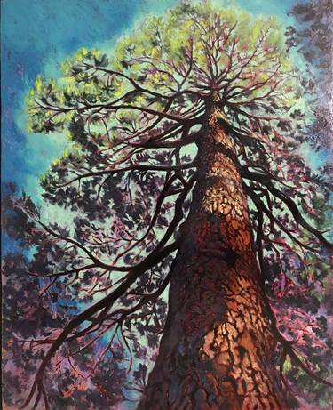 Original Impressionism Tree Paintings by Evelina Linn