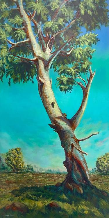 Original Impressionism Tree Paintings by Evelina Linn