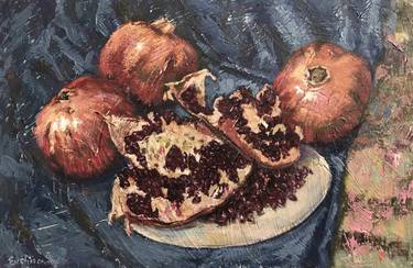 Original Impressionism Still Life Paintings by Evelina Linn