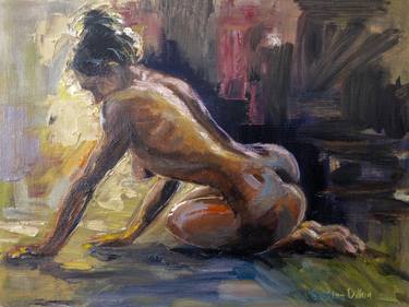 Original Figurative Nude Paintings by Evelina Linn