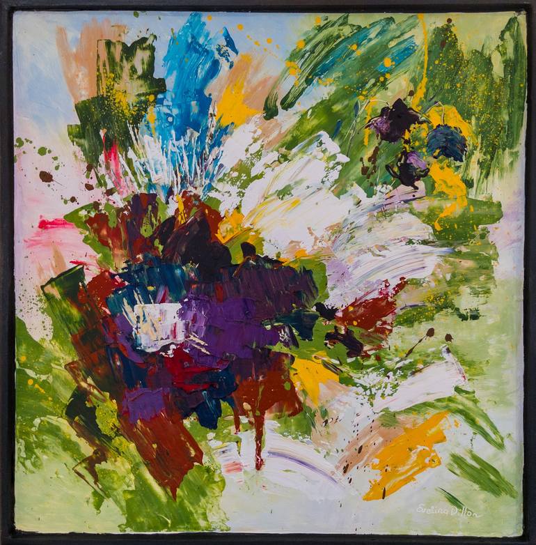 Original Abstract Painting by Evelina Linn