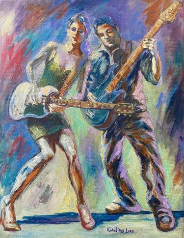 Original Impressionism Music Paintings by Evelina Linn