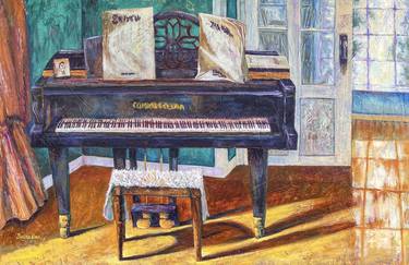 Original Impressionism Music Paintings by Evelina Linn