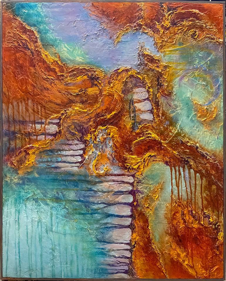 Original Abstract Painting by Evelina Linn