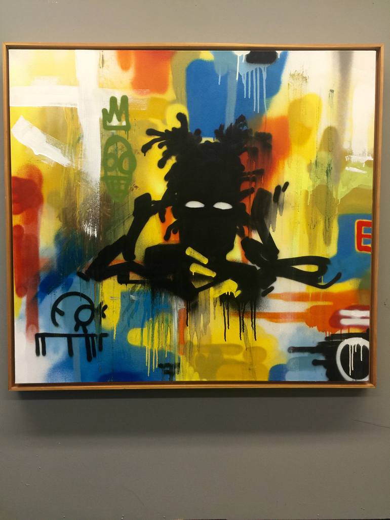Original Street Art Graffiti Painting by Ces One