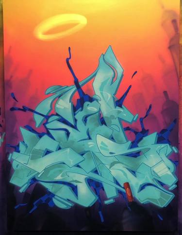 Original Graffiti Painting by CES ONE
