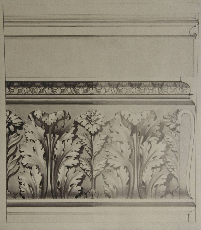 Original Pattern Botanic Drawing by Arie James Dallas