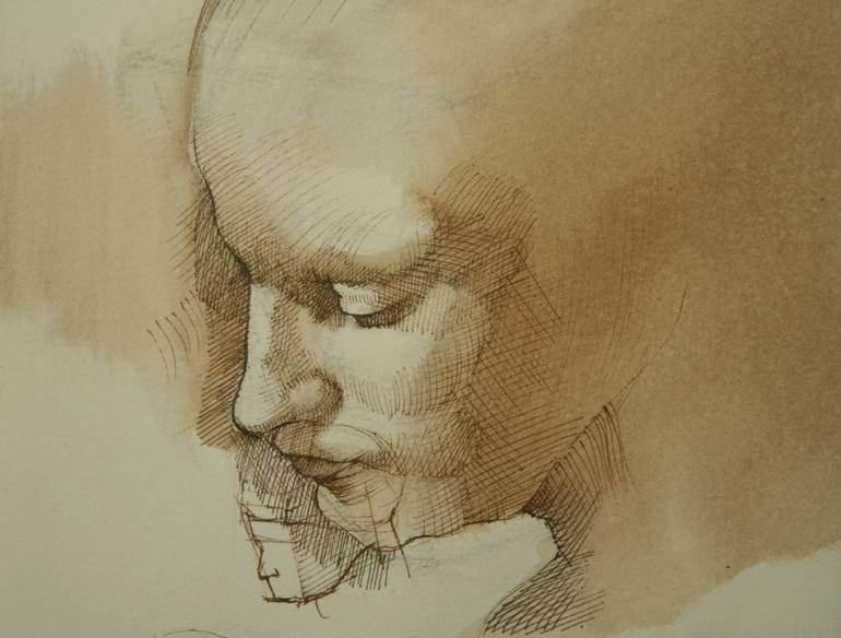 Original Other People Drawing by Arie James Dallas