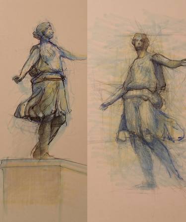 Two Sketches of a Statue thumb