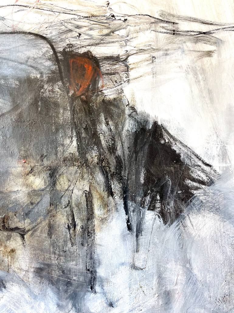 Original Abstract Expressionism Abstract Painting by Ines Klich