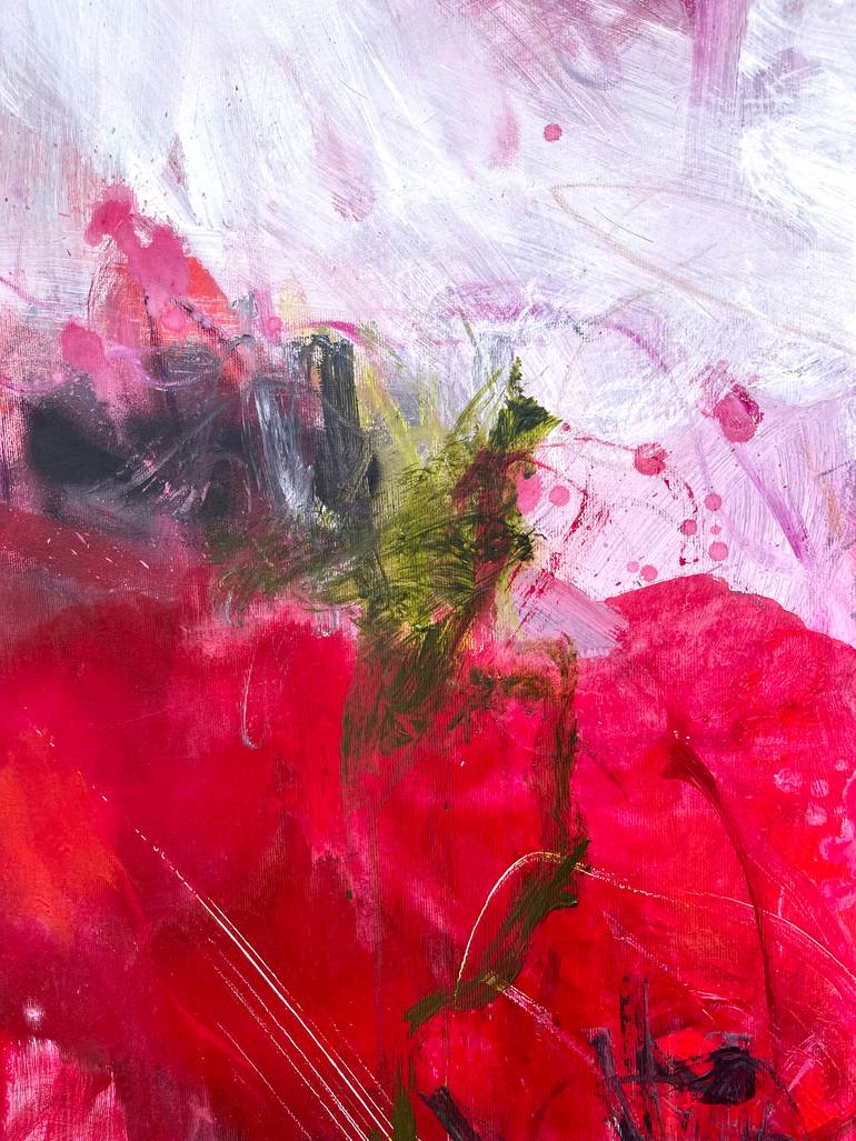 Original Abstract Expressionism Abstract Painting by Ines Klich