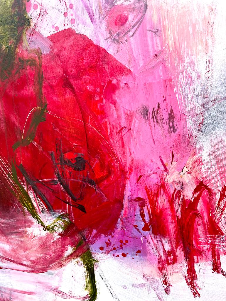 Original Abstract Expressionism Abstract Painting by Ines Klich