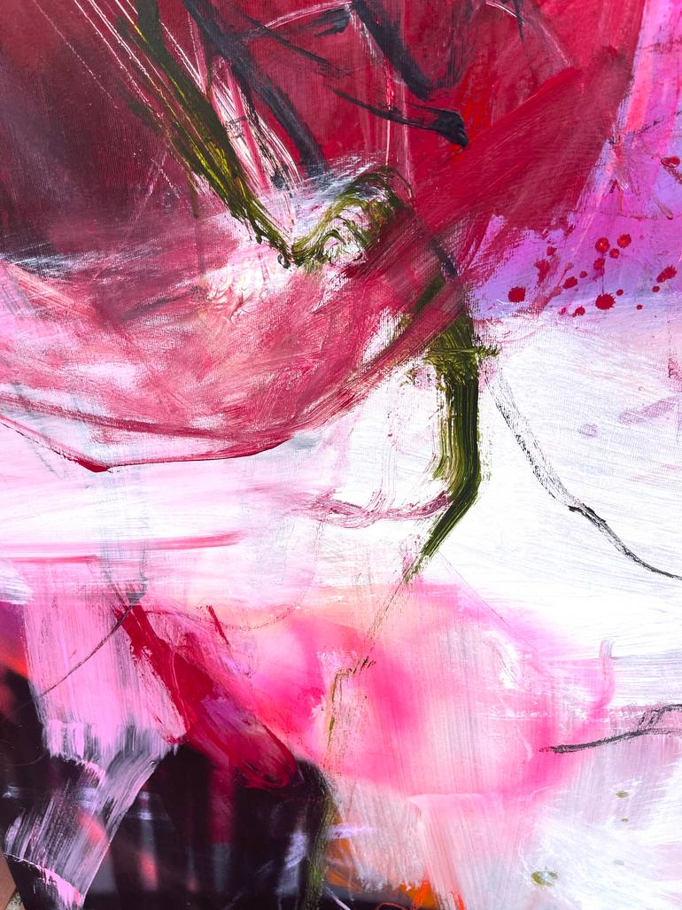 Original Abstract Expressionism Abstract Painting by Ines Klich