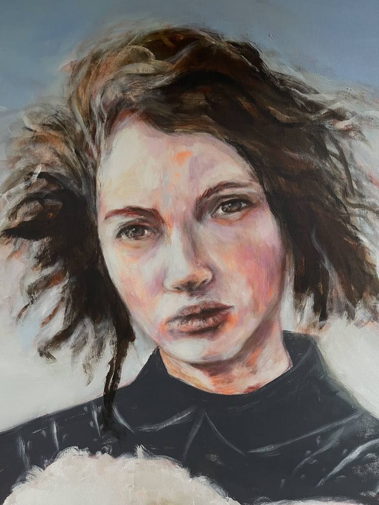 Original Portrait Painting by Ines Klich