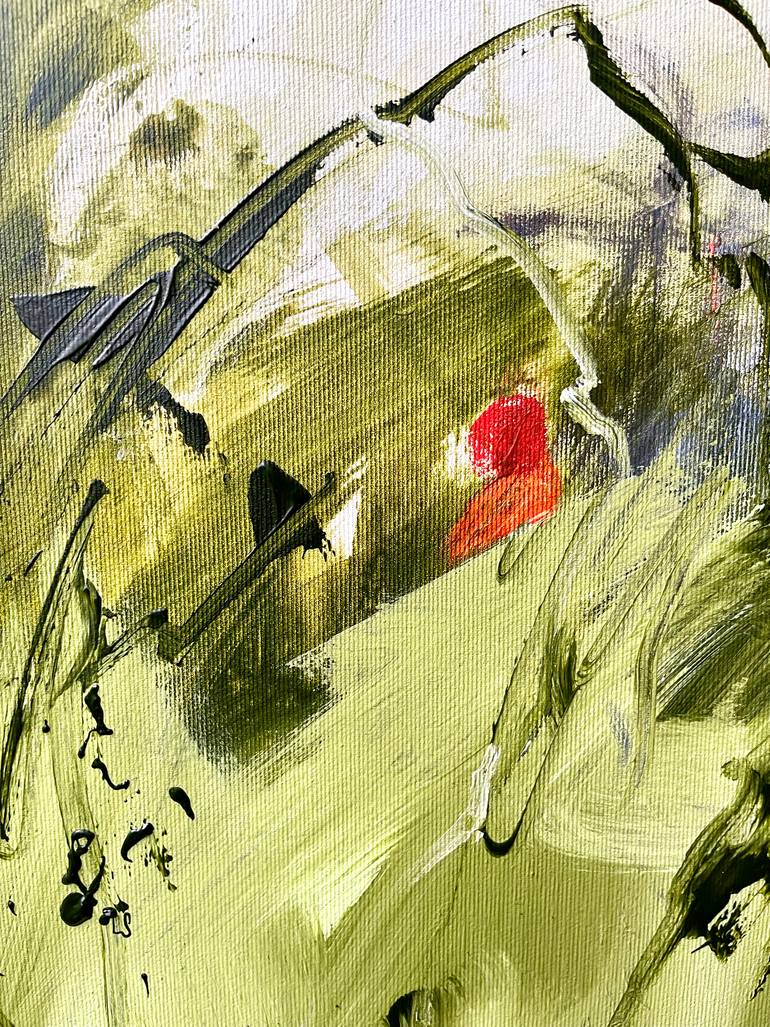 Original Abstract Expressionism Abstract Painting by Ines Klich