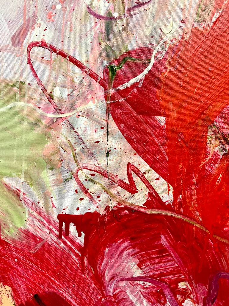 Original Abstract Expressionism Abstract Painting by Ines Klich