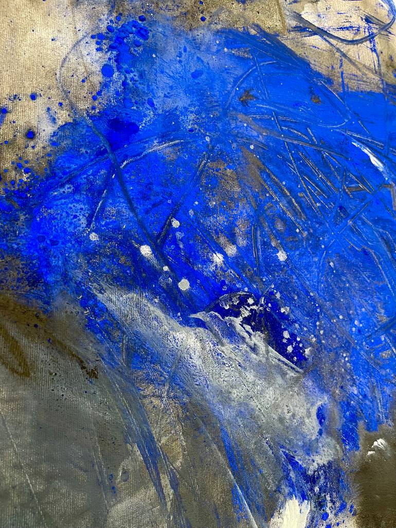 Original Abstract Expressionism Abstract Painting by Ines Klich