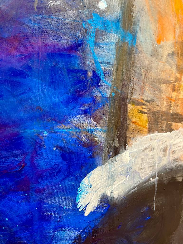Original Abstract Expressionism Abstract Painting by Ines Klich