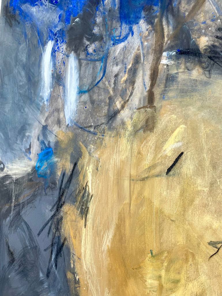 Original Abstract Expressionism Abstract Painting by Ines Klich
