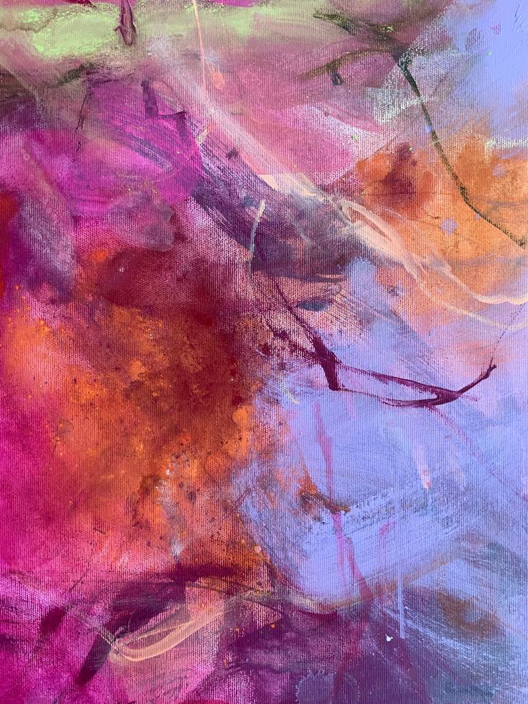 Original Abstract Expressionism Abstract Painting by Ines Klich