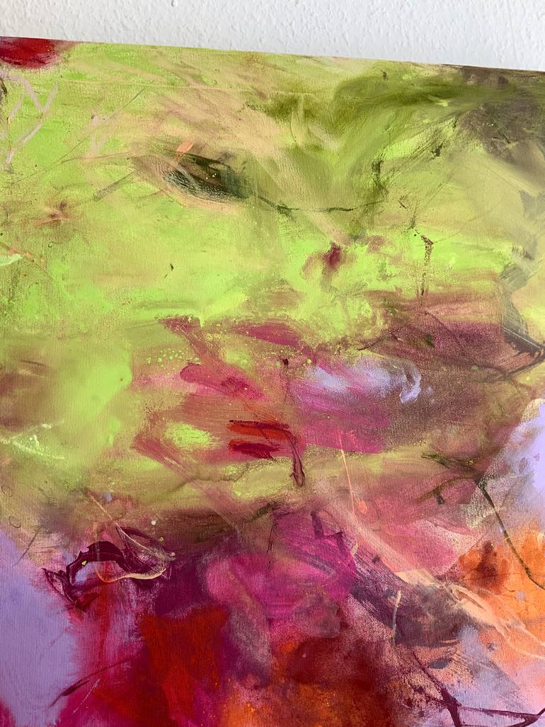Original Abstract Expressionism Abstract Painting by Ines Klich