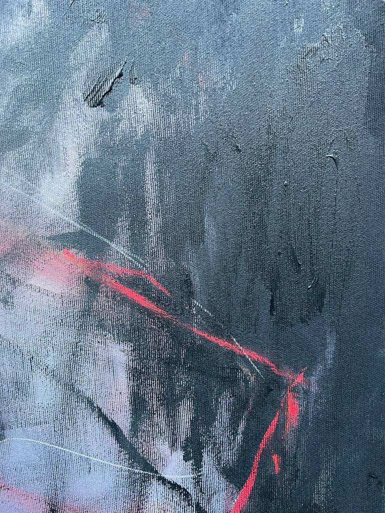 Original Abstract Expressionism Abstract Painting by Ines Klich