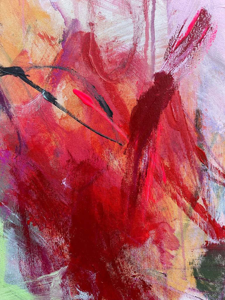 Original Abstract Expressionism Abstract Painting by Ines Klich