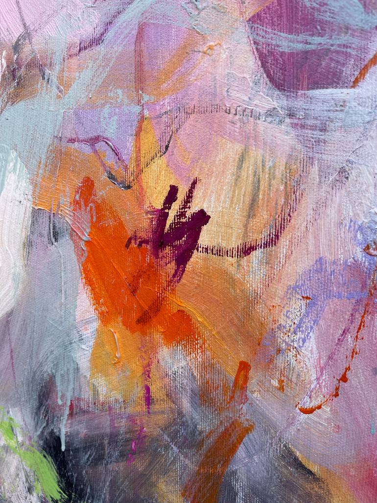 Original Abstract Expressionism Abstract Painting by Ines Klich