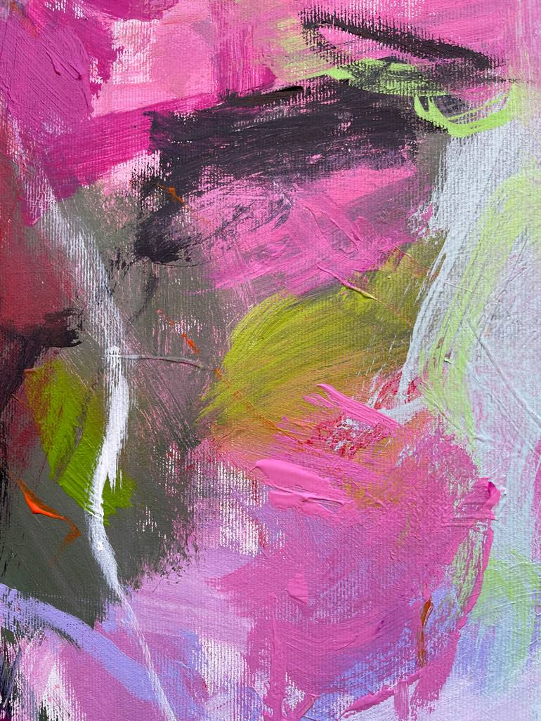 Original Abstract Expressionism Abstract Painting by Ines Klich