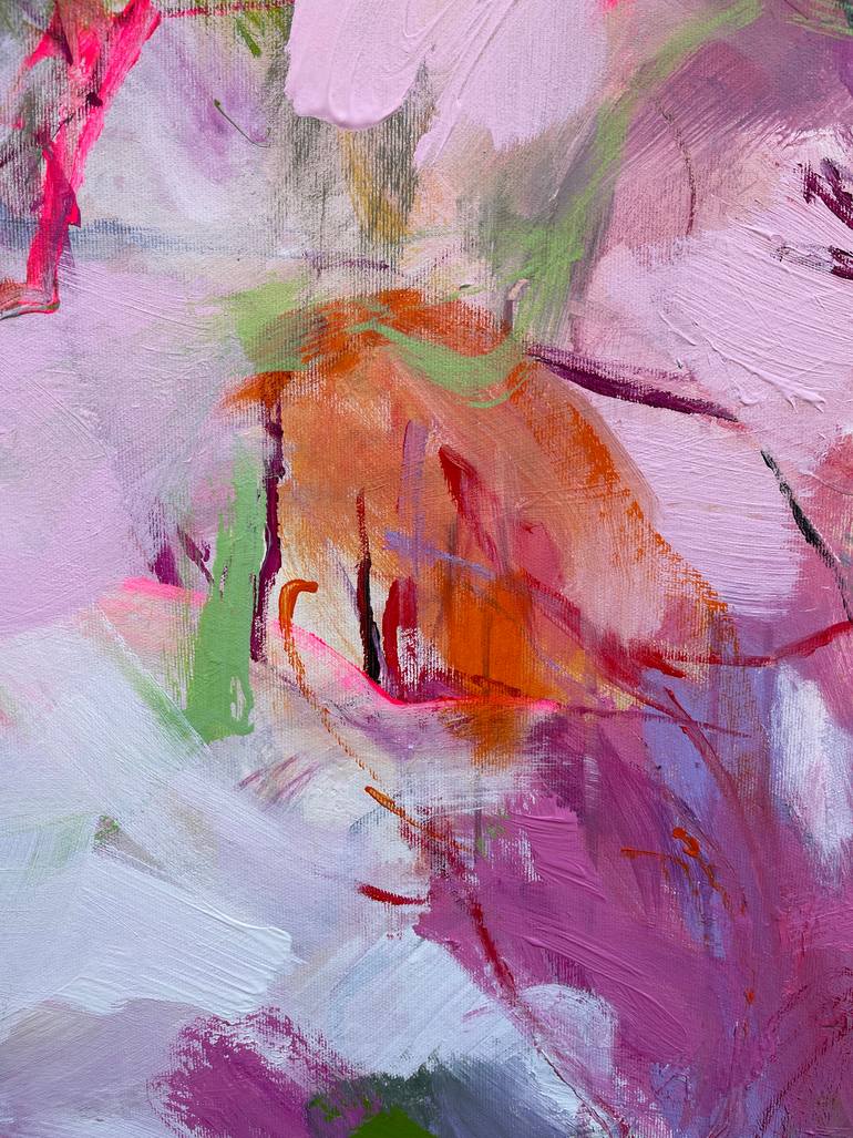 Original Abstract Expressionism Abstract Painting by Ines Klich