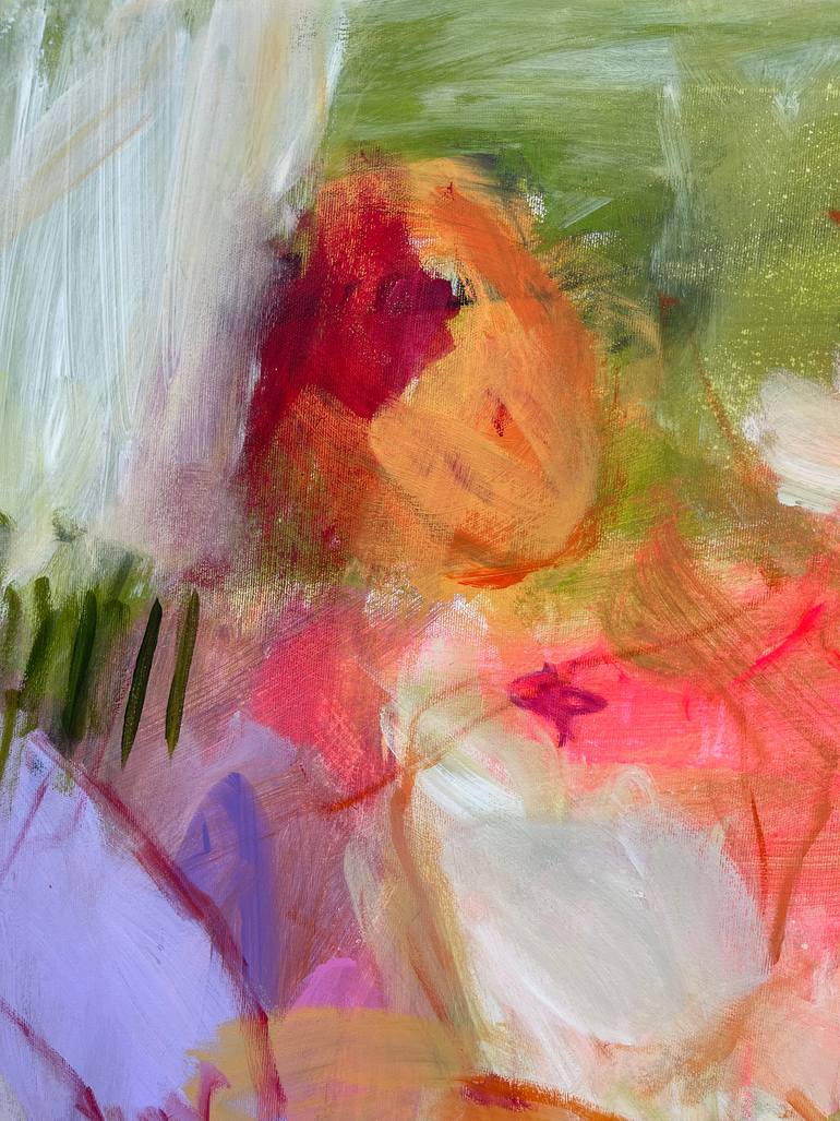 Original Abstract Expressionism Abstract Painting by Ines Klich