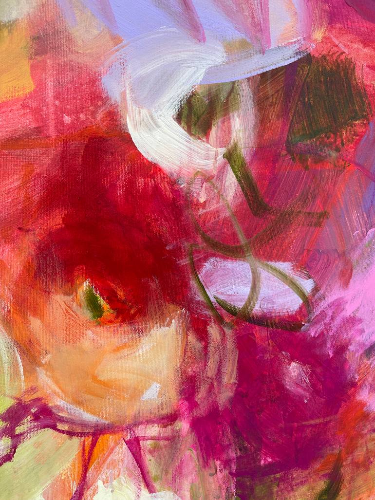 Original Abstract Expressionism Abstract Painting by Ines Klich