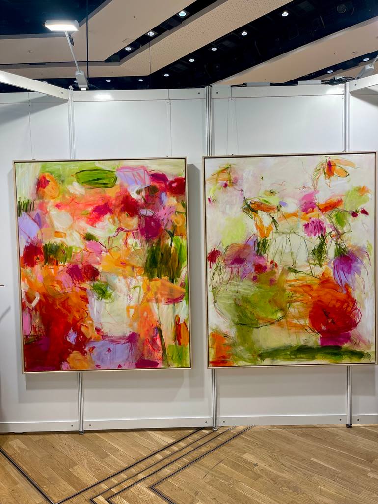 Original Abstract Expressionism Abstract Painting by Ines Klich